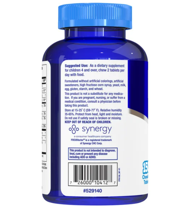 Focus Factor Kids 150 capsulas masticables