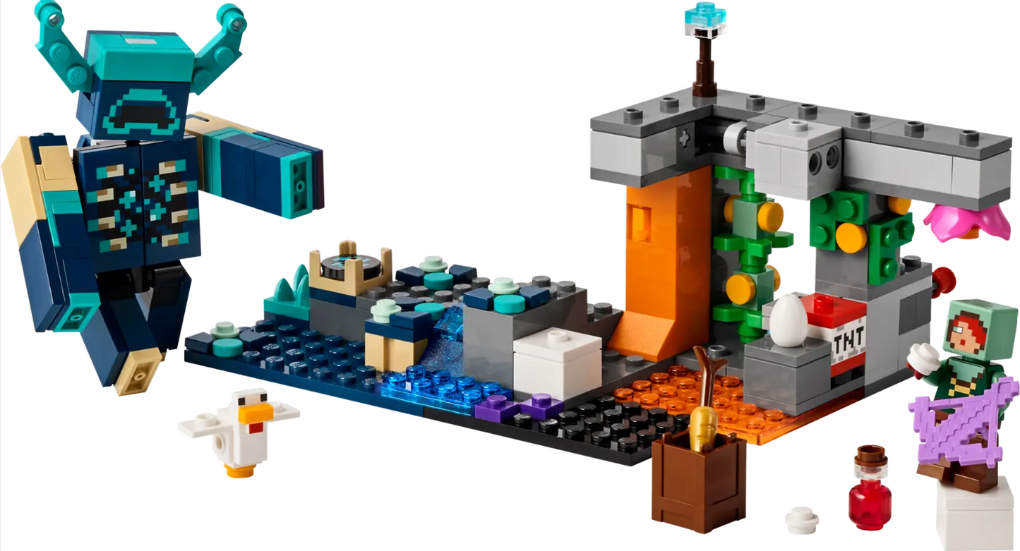 Lego 21274 Minecraft El Encuentro con el Custodio, 7 años a más - 238 Piezas