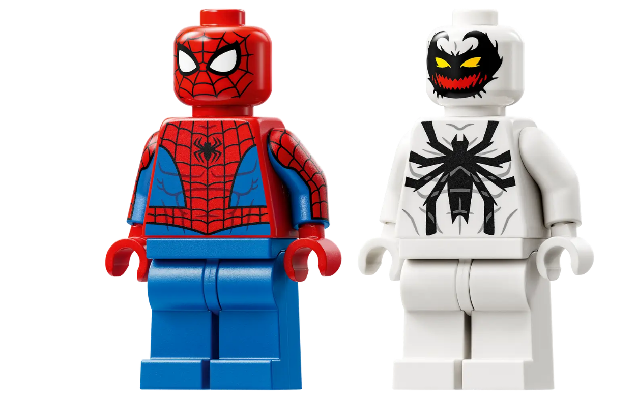 Lego 76308 Marvel Armadura Robótica de Spider-Man vs. el Anti-Venom, 6 años a más - 107 piezas