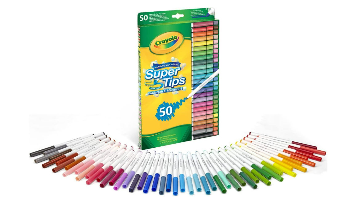 Crayola - Plumones Lavables, 50 unidades
