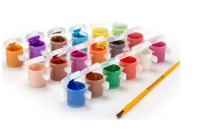 Crayola - Pintura lavable de varios colores, 18 unidades