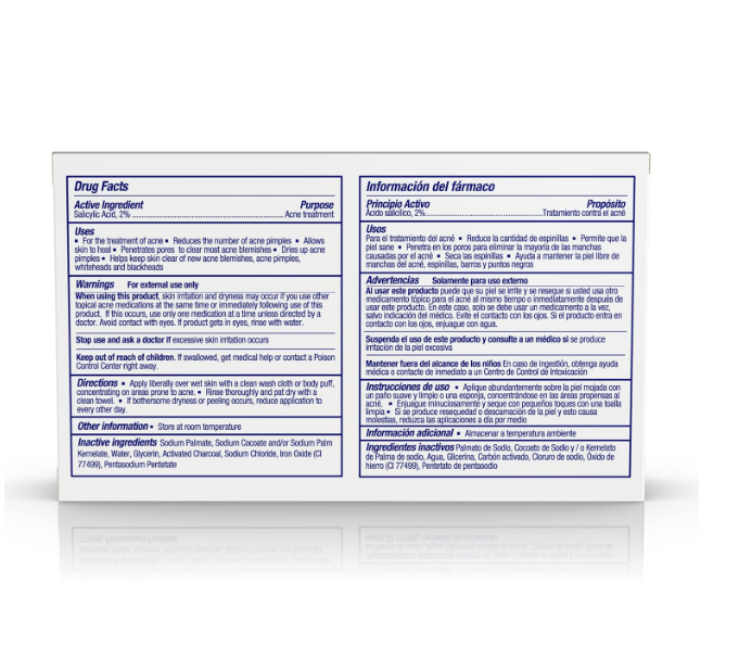 Asepxia- Jabón limpiador con carbón activdado, 4oz