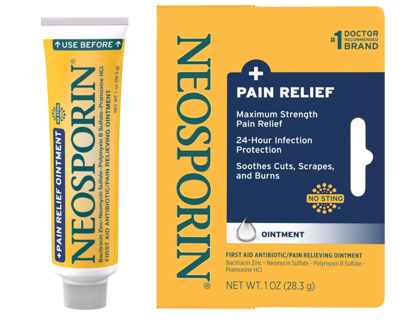 Neosporin - Alivio del dolor máxima potencia - protección contra infecciones las 24 horas.