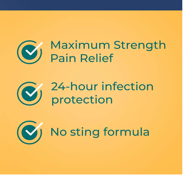 Neosporin - Alivio del dolor máxima potencia - protección contra infecciones las 24 horas.