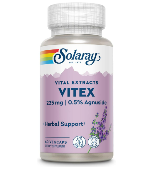 Vitex vital extracts 225mg, 0.5%, 60 capsulas - Solaray