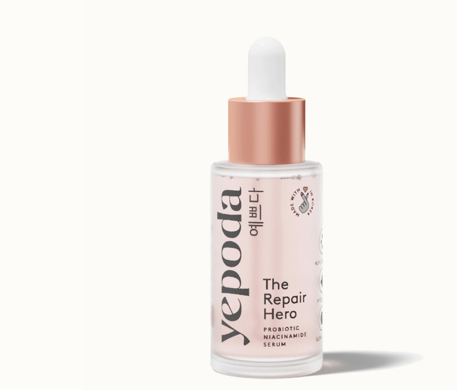 Yepoda- The Repair Hero, Suero de niacinamida con probióticos - 1.01oz