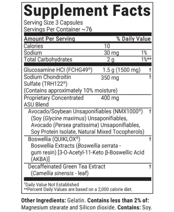 Nutramax - Cosamin Asu Joint Health, faster - acting formula - 230 capsulas