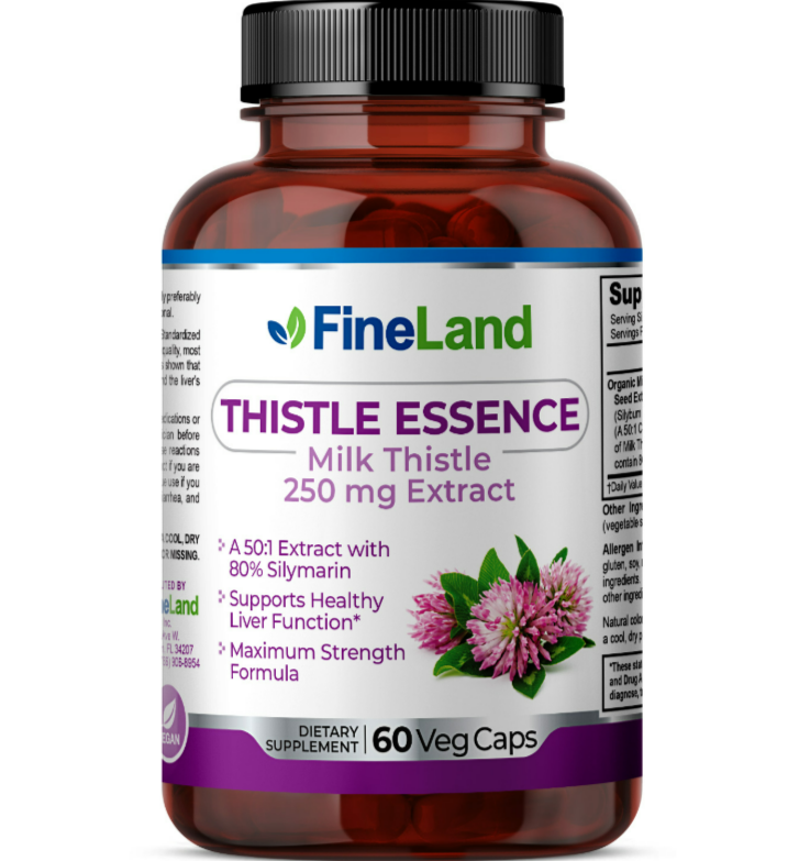 Fineland - Thistle Essence(Milk Thistle), 250mg extract - 60 capsulas
