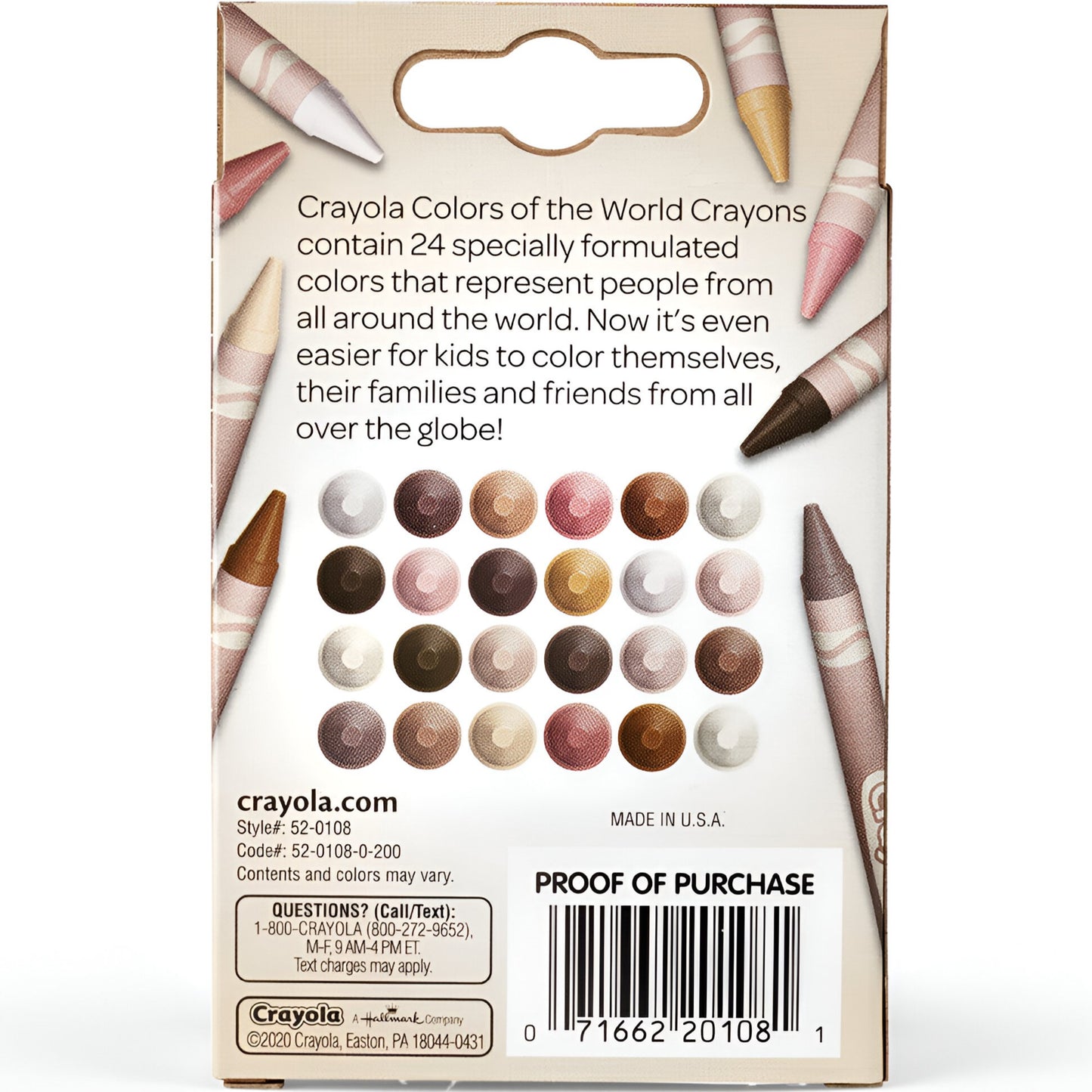 Crayola- Colors of the World 24  Crayolas