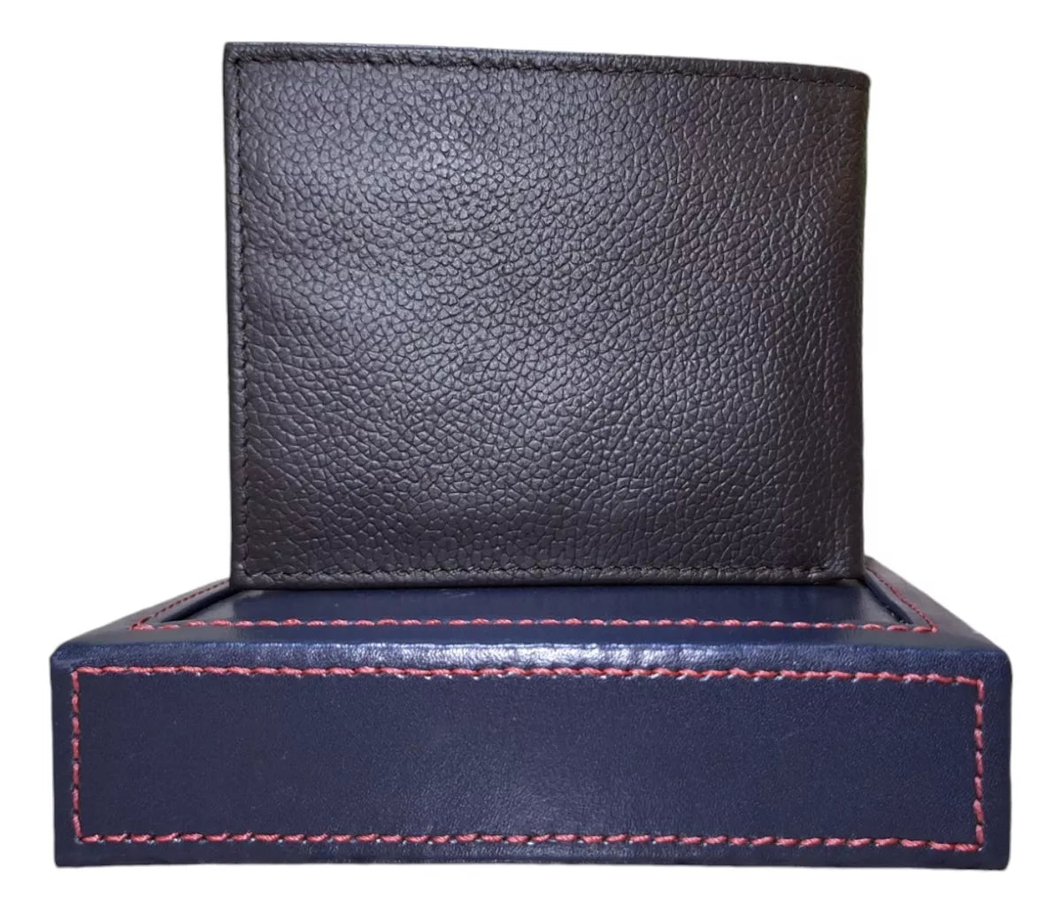 Tommy Hilfiger Leather wallet and valet, billetera para hombre color marrón/tan