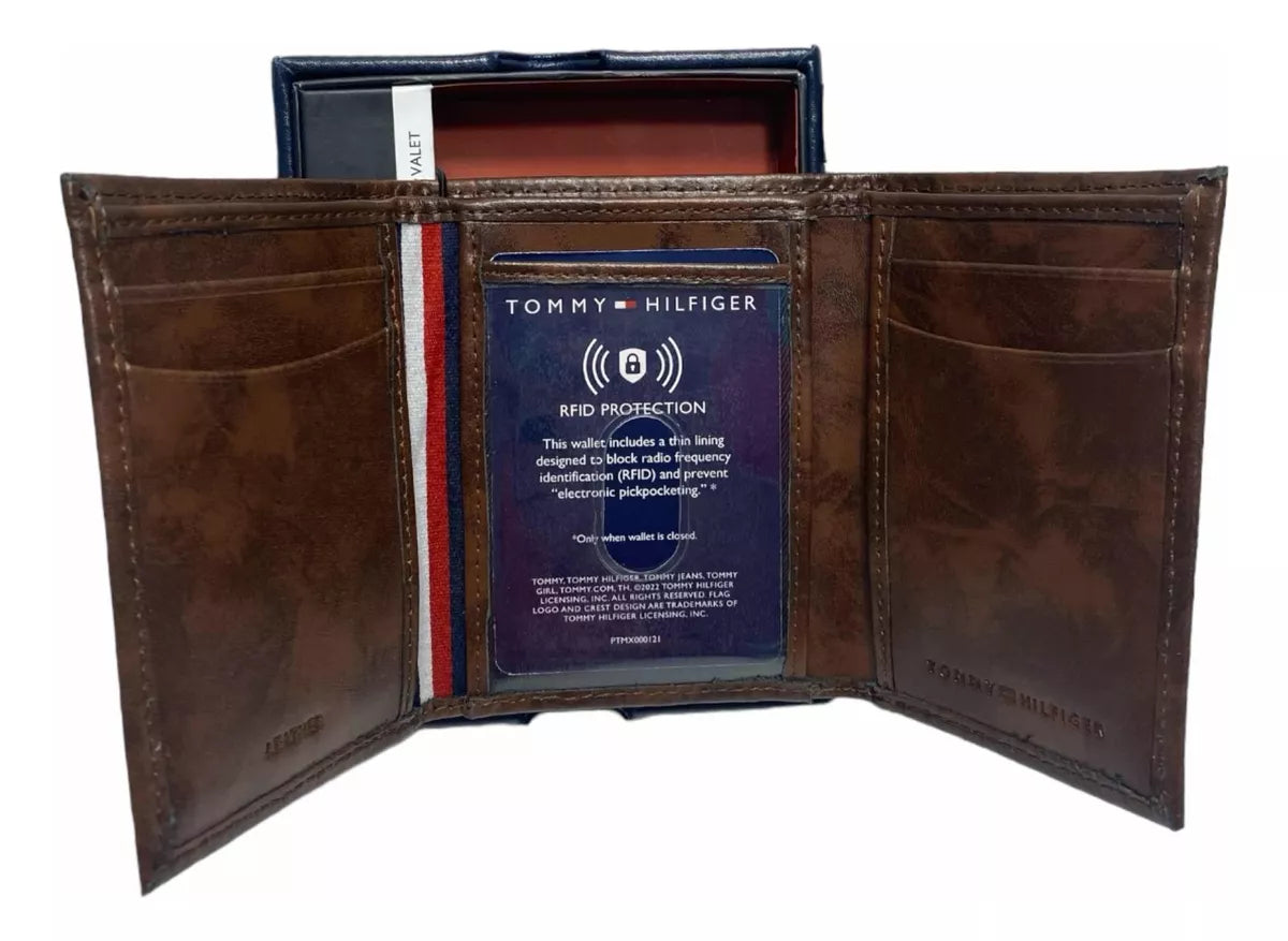BILLETERA TOMMY HILFIGER HOMBRE COLOR MARRON