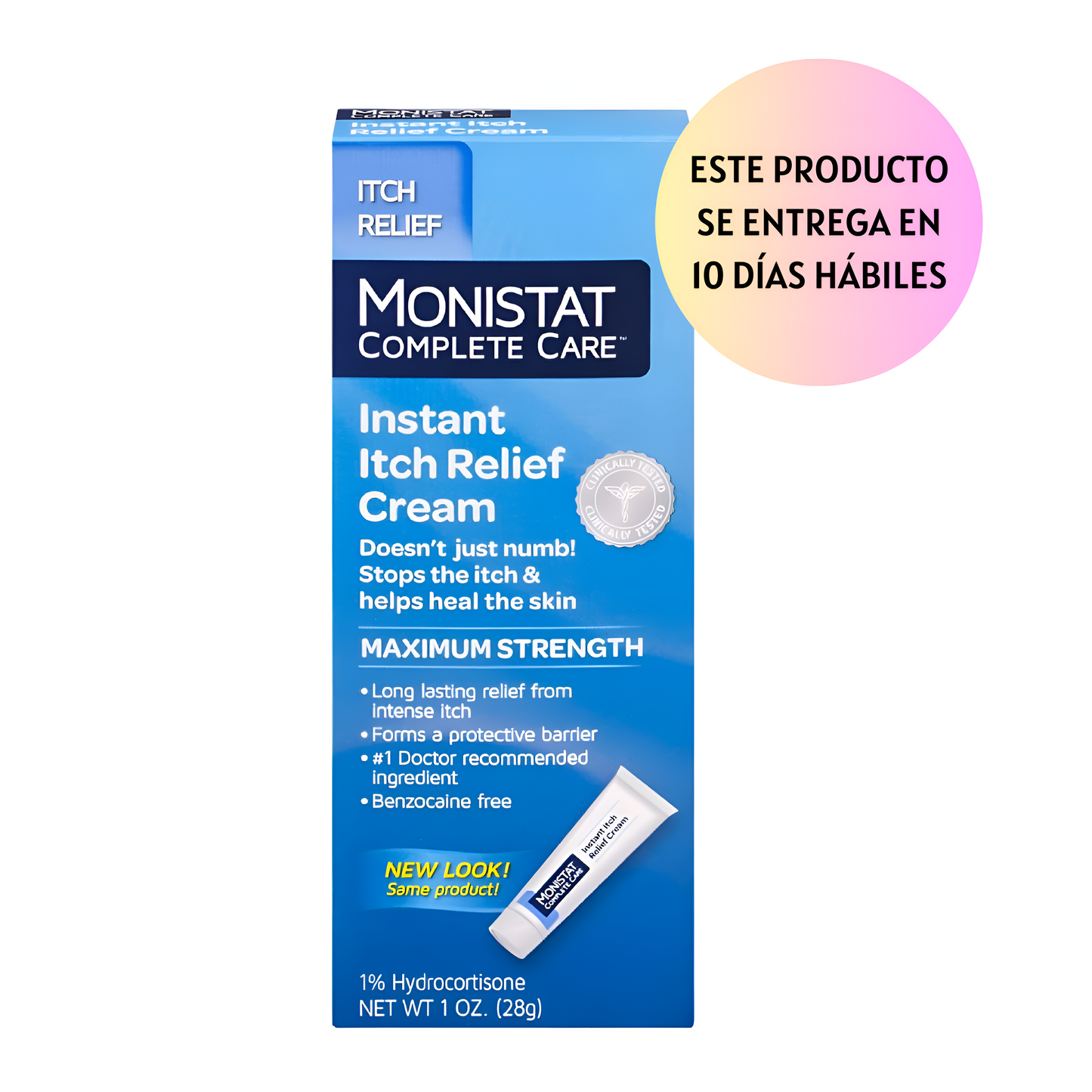 Monistat Complete Carde - Calmante de Máxima Fuerza , Crema para el Alivio de la Picazón - 28gr