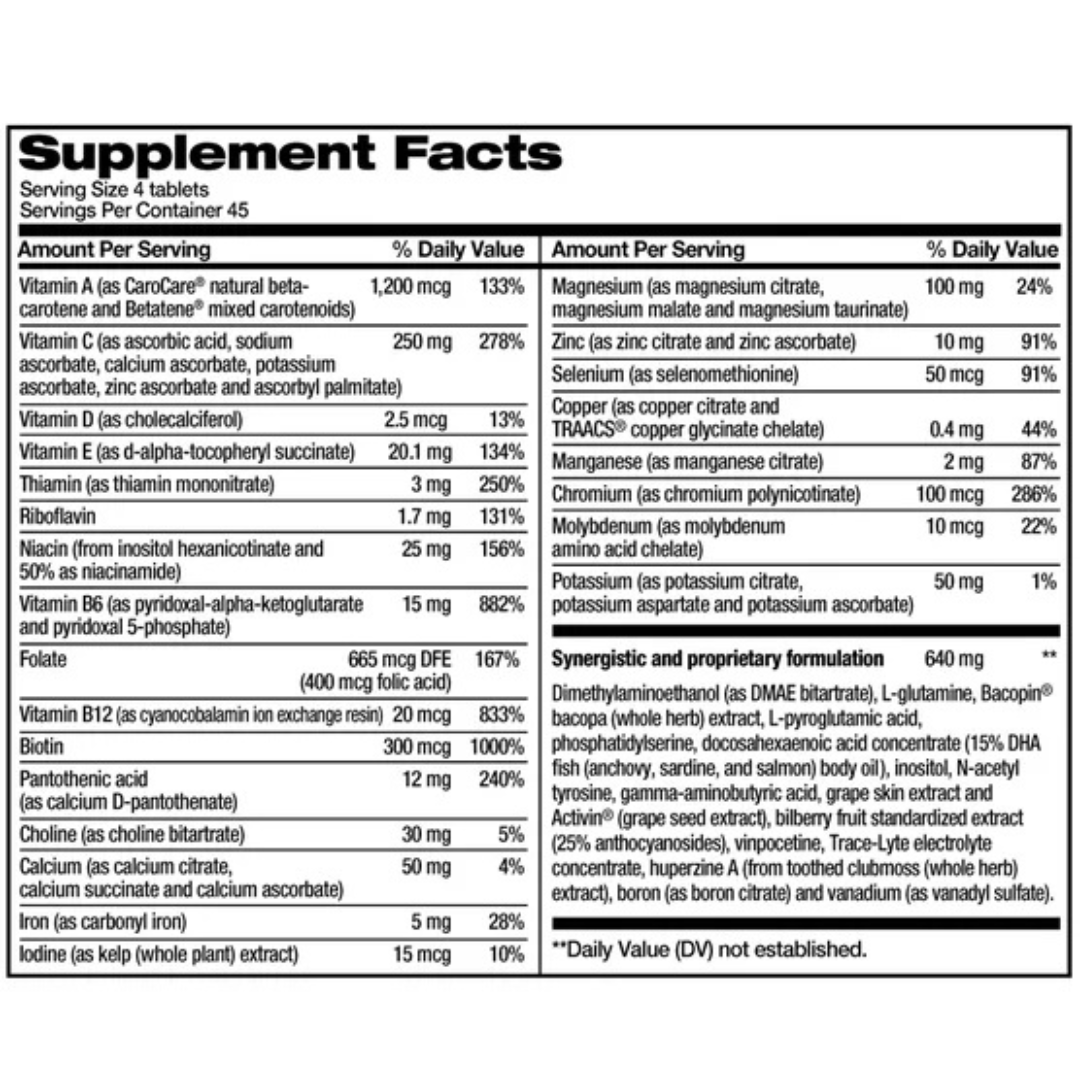 Focus Factor Suplemento Vitaminico para el Cerebro 180 tabletas