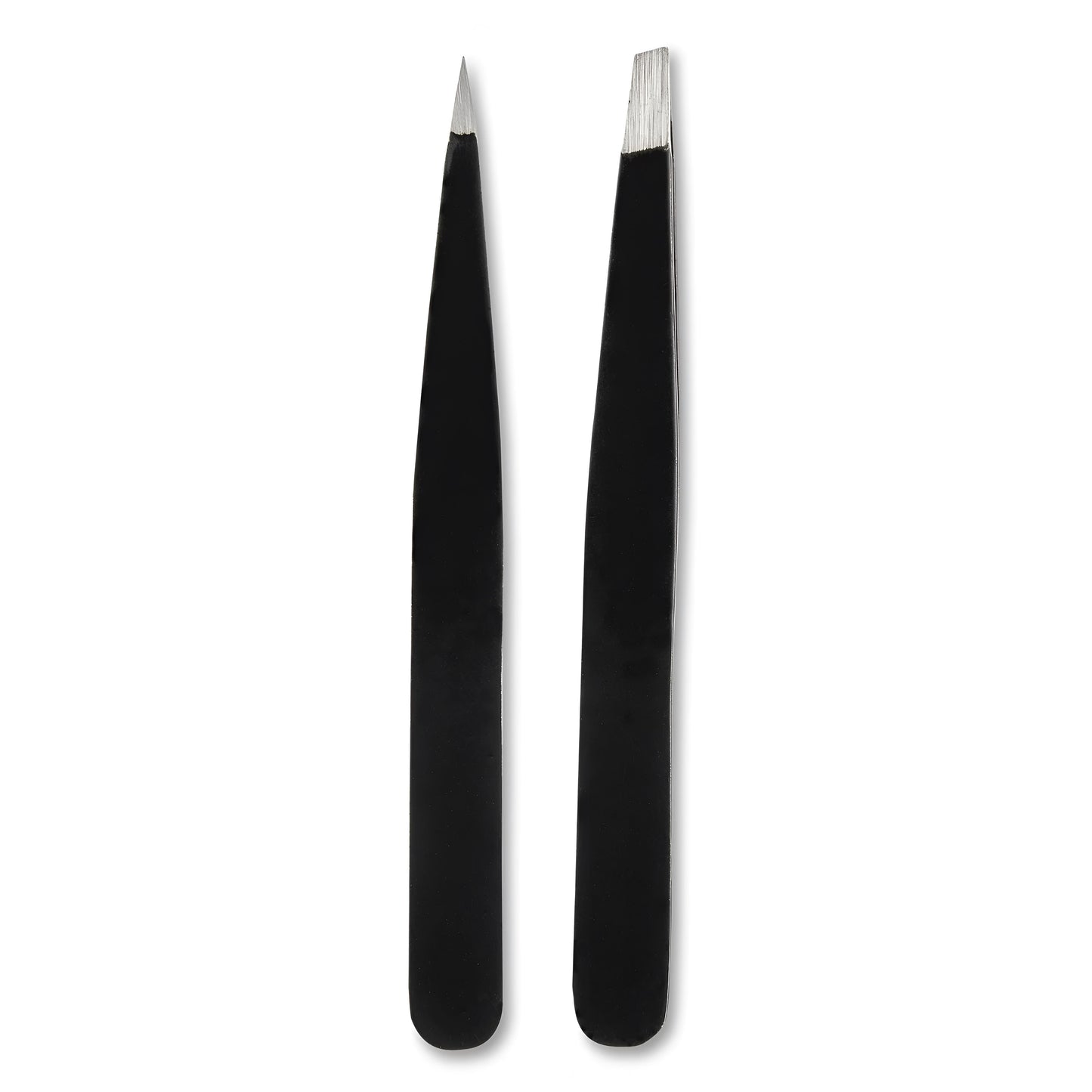 Equate Beauty Pinzas de Pinzas de Acero Inoxidable con Punta Inclinada y Puntiaguda, Pack Dúo, Unisex Adulto
