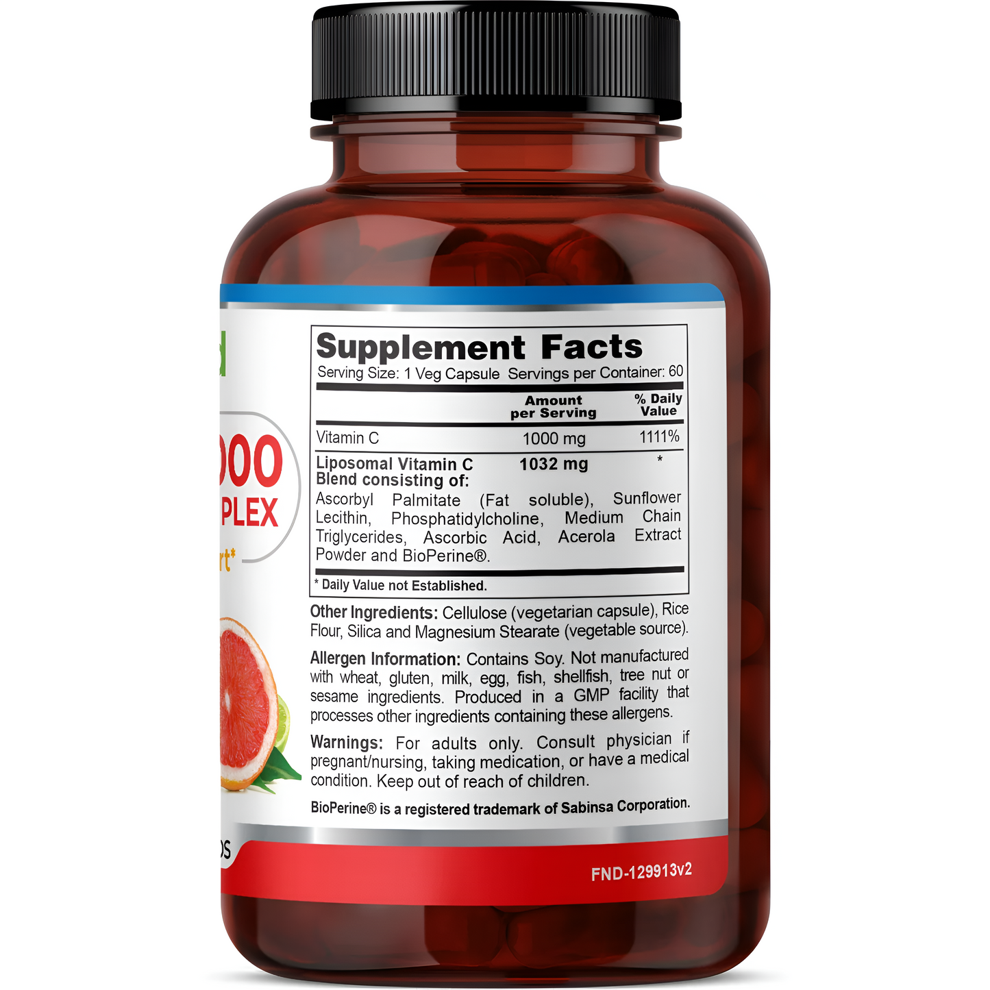 Ultra C-100 Liposomal, C complex - Fineland , 60 capsulas
