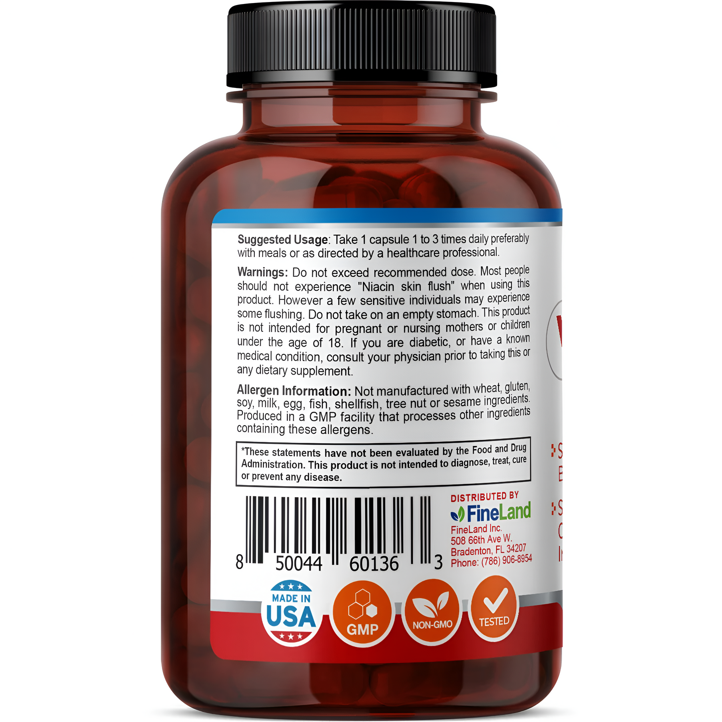 Vein-Flo apoyo para una circulación saludable- Fineland , 90 capsulas