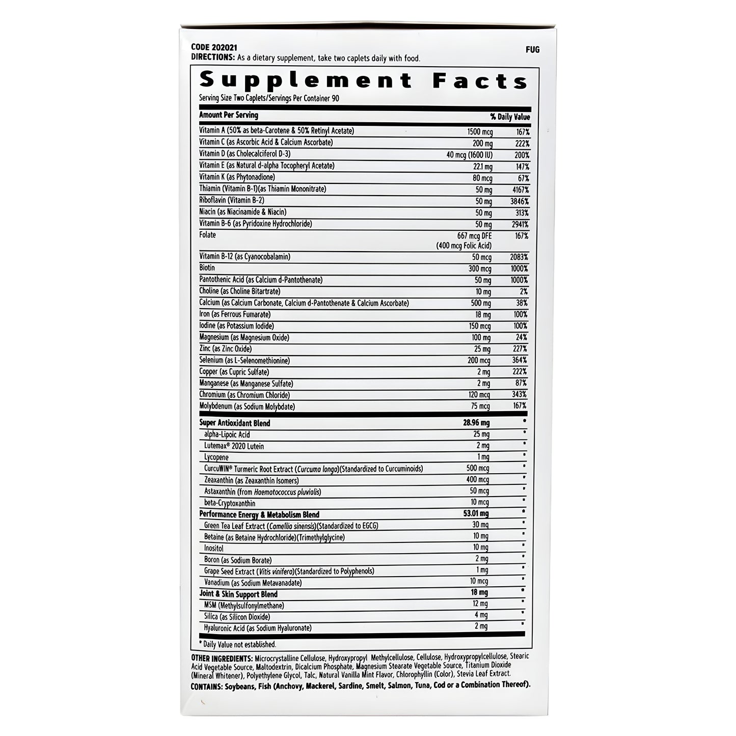 GNC Multivitamínico Activo para Mujer - Tabletas