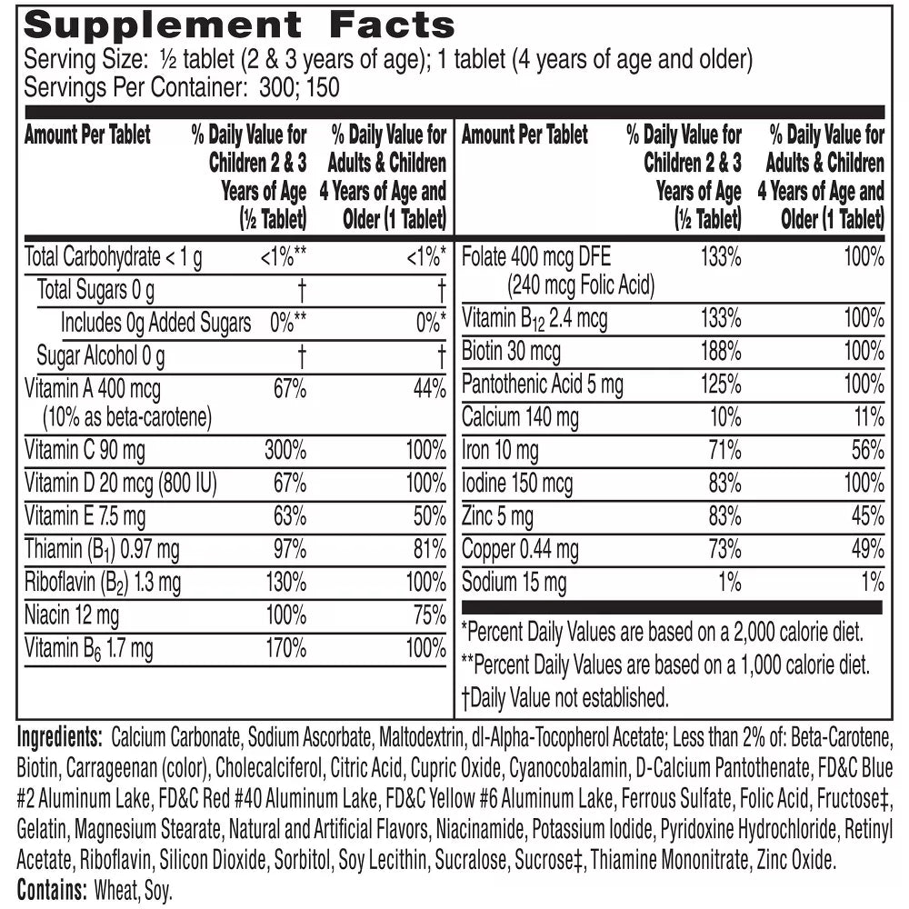 Flintstones Complete - Multivitaminico para Niños 180 Tabletas Masticables