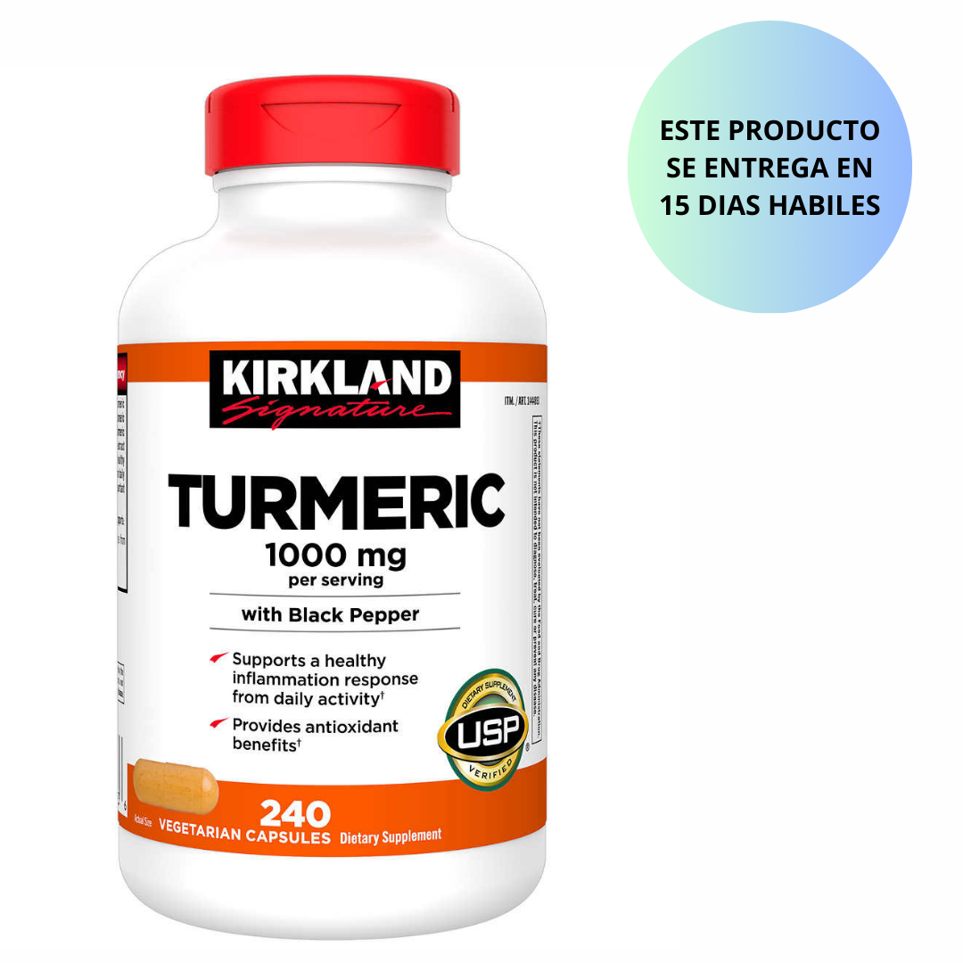 TURMERIC KIRKLAND 1000 mg, 240 Capsulas