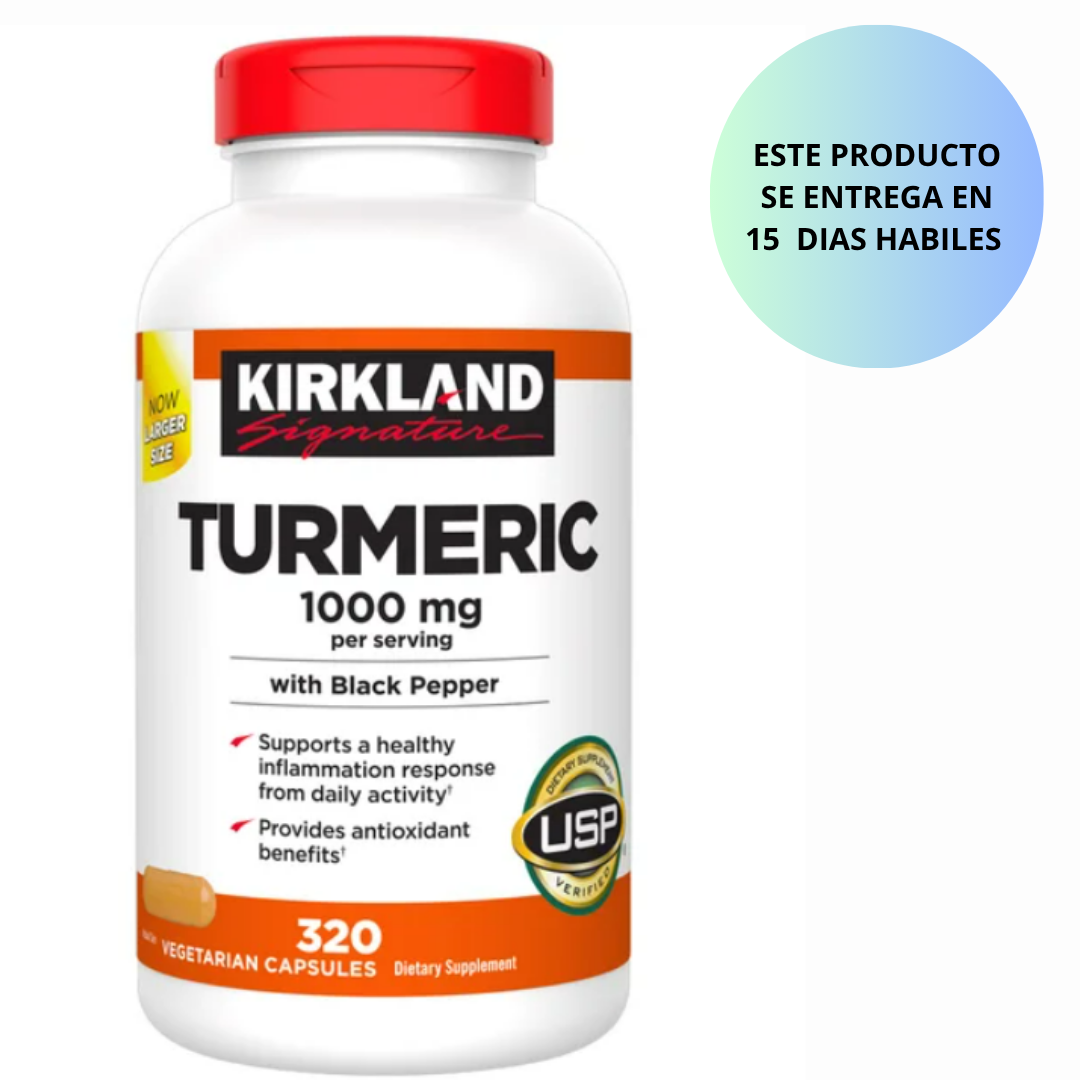 TURMERIC KIRKLAND 1000 mg, 320 Capsulas vegetarianas