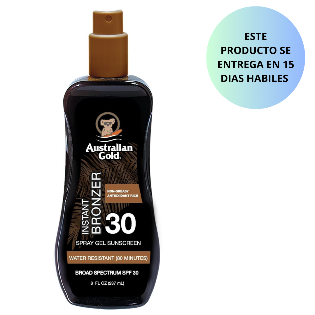 Australian Gold - bronceador instantáneo SPF 30, 237ml