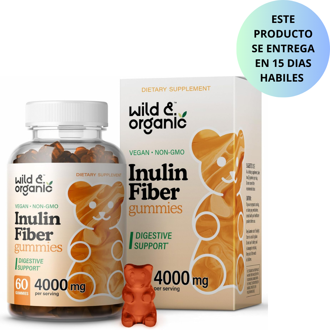 Wild & Organic - Inulin Fiber 4000mg, 60 gummies