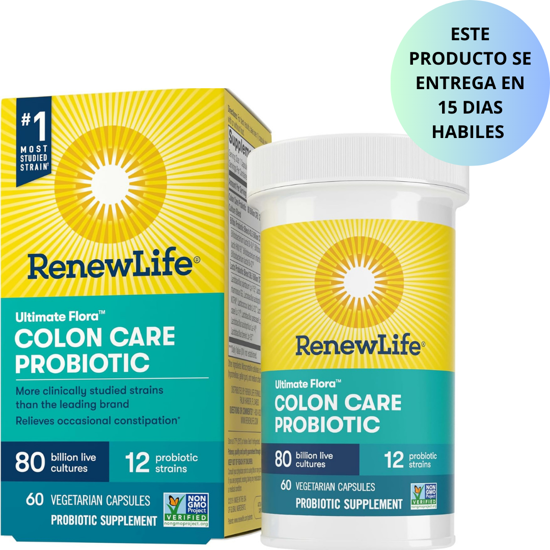 RenewLife - Ultimate Flora Colon care probiotico 60 capsulas