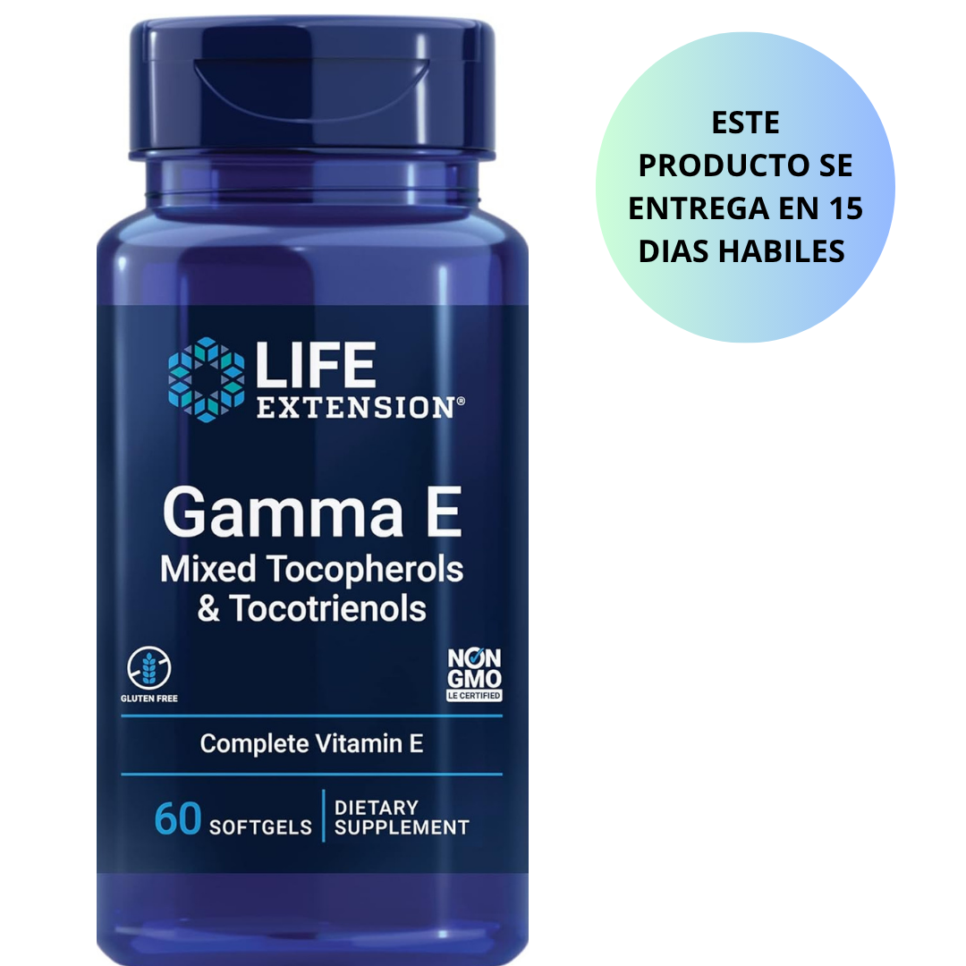 Life Extension - Gamma E mixed tocopherols & tocotienols, 60 capsulas