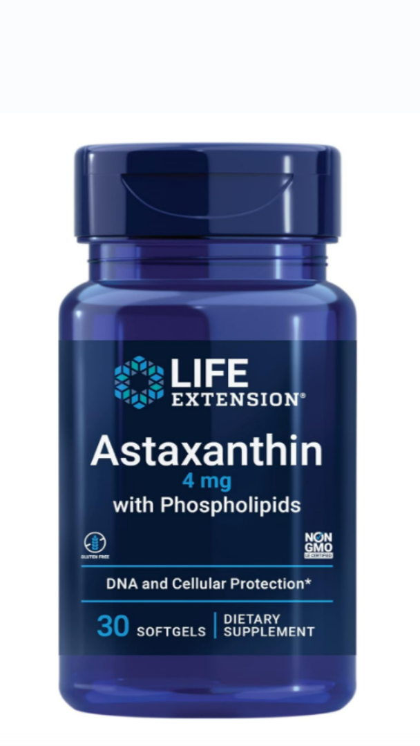 Astaxanthin 4mg , 30 capsulas - Life Extension