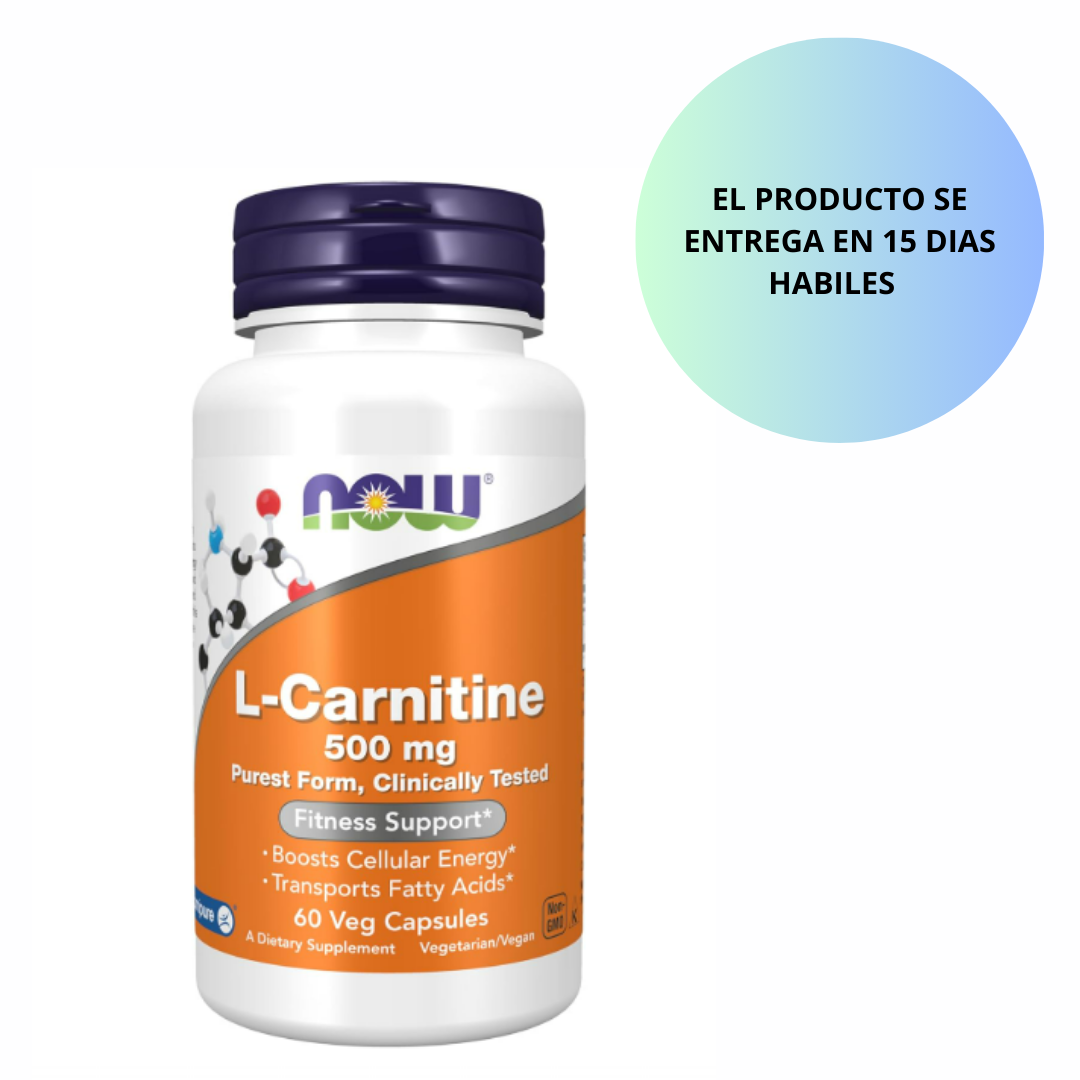 l carnitina peru NOW L-carnitina 500 mg , 60 capsulas vegetarianas – Beauty Store Peru