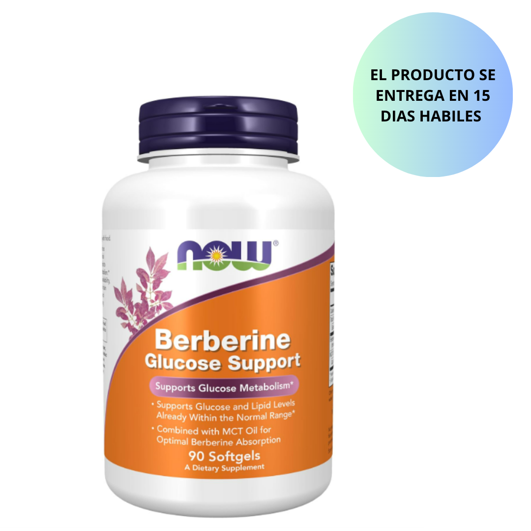Now - Berberine glucosa support , 90 capsulas