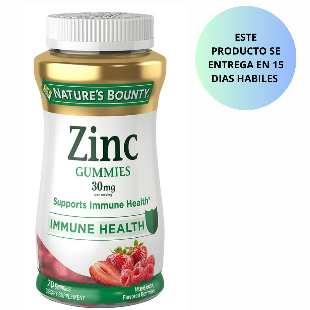 Natures Bounty - Zinc gummies 30mg, 70 gummies