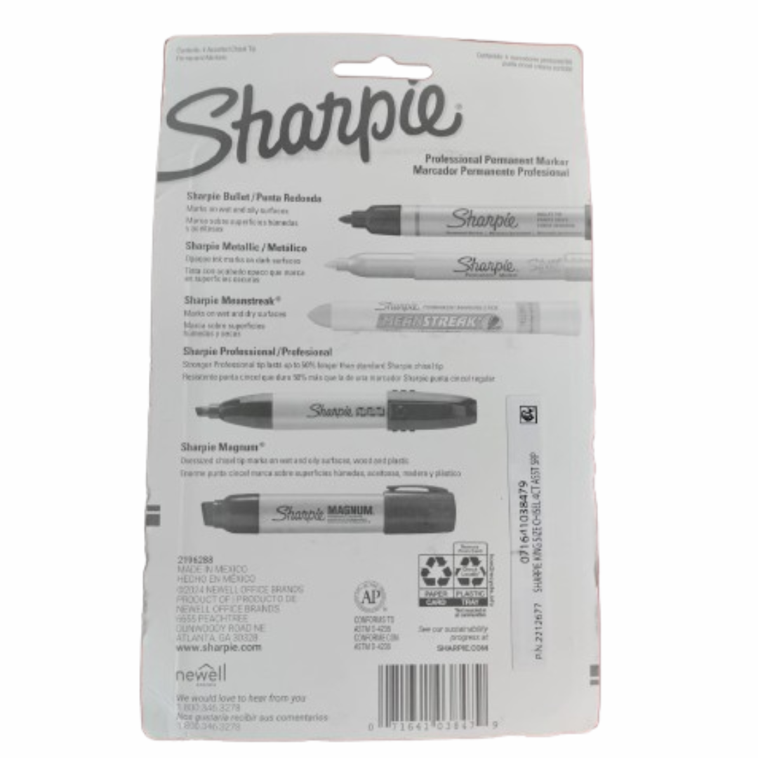 Sharpie Pro - Marcadores permanentes king size, 4 unidades