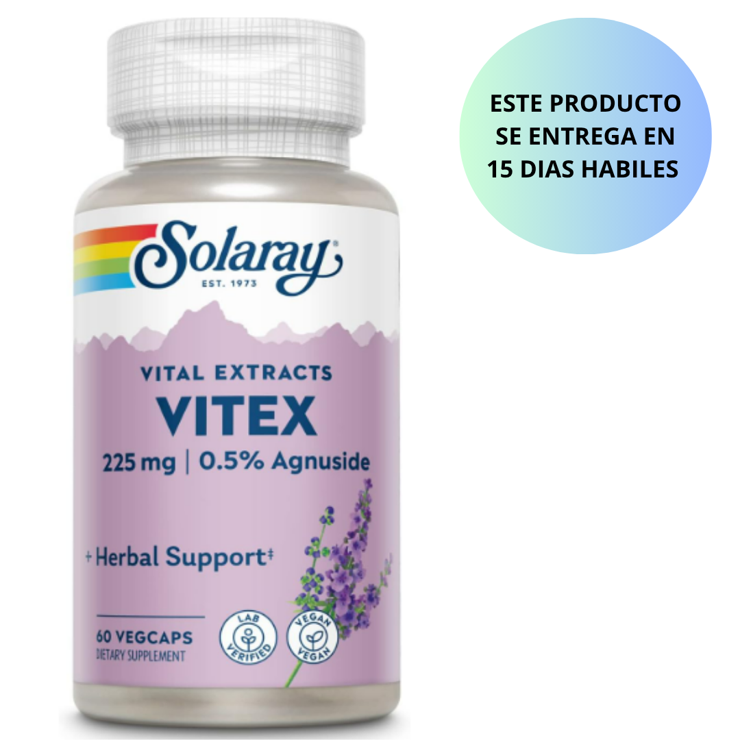 Vitex vital extracts 225mg, 0.5%, 60 capsulas - Solaray
