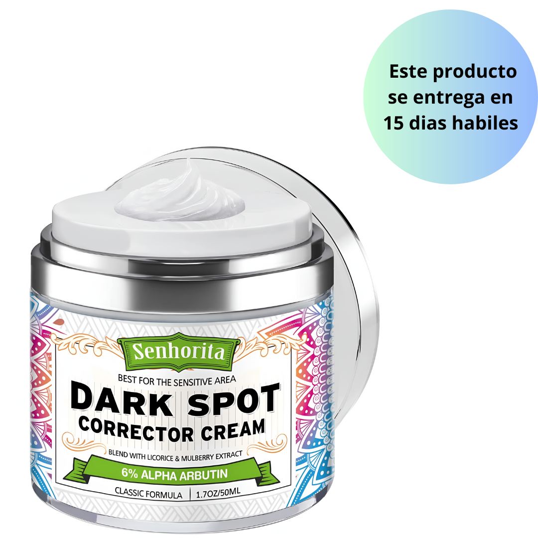 Senhorita - Crema correctora de manchas oscuras y decoloración, 1.7 oz (50ml)