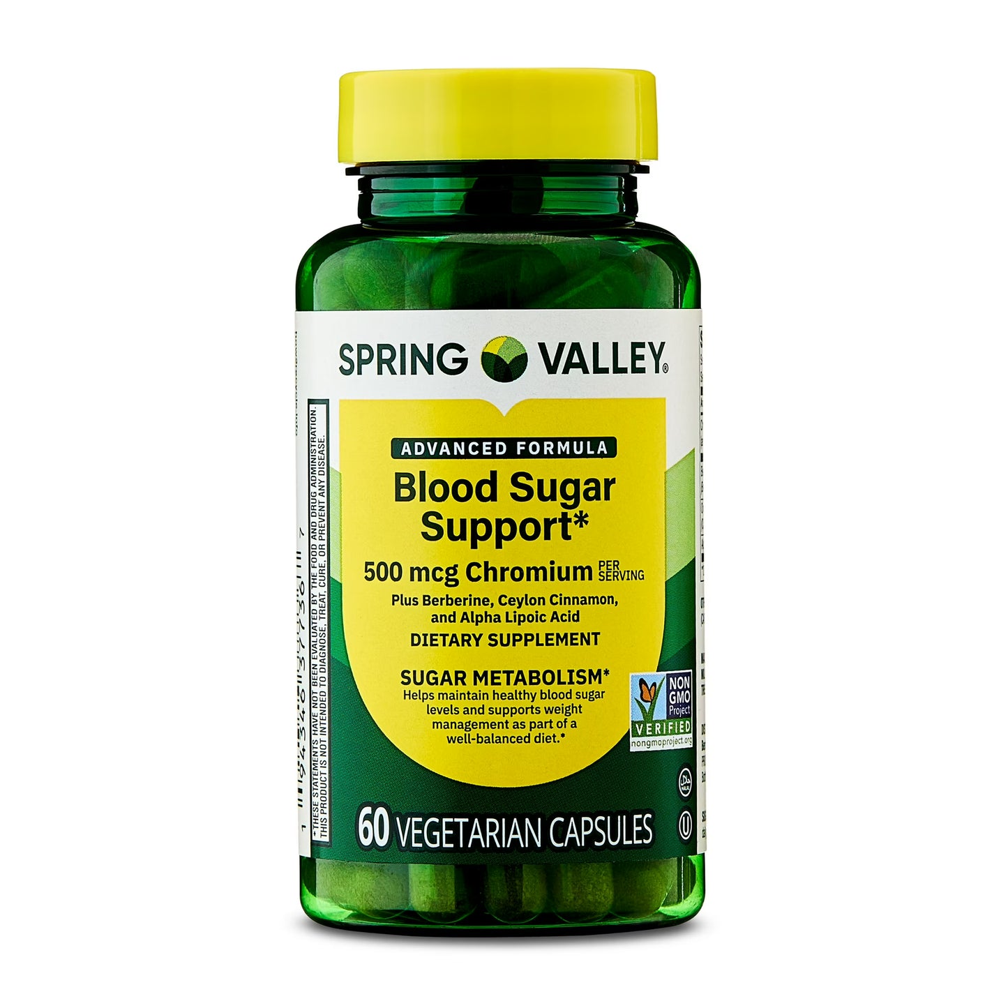 Spring Valley - Adavanced Formula Blood Sugar 500mcg chromo, 60 capsulas