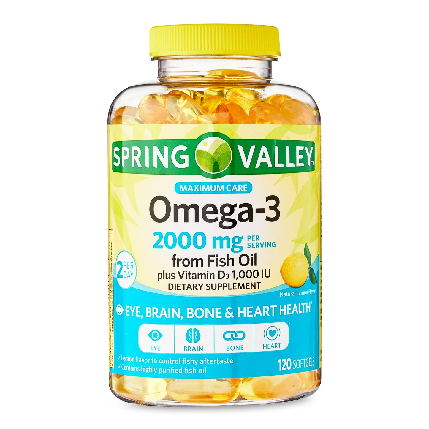 Spring Valley Omega-3 2000 mg - Cápsulas en gel