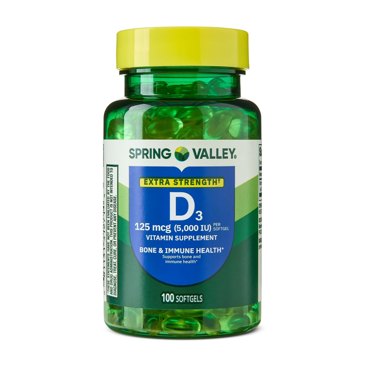 Spring Valley - Vitamina D3 125mcg (5000 IU) Extra Strength en Softgels