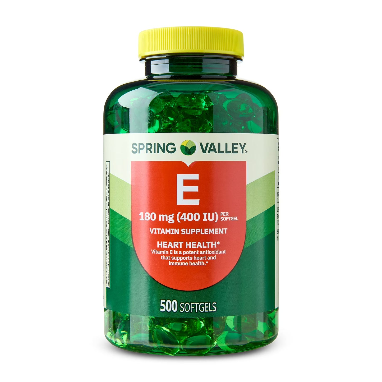 Spring Valley Vitamina E , 180 mg 400UI Capsulas de gel