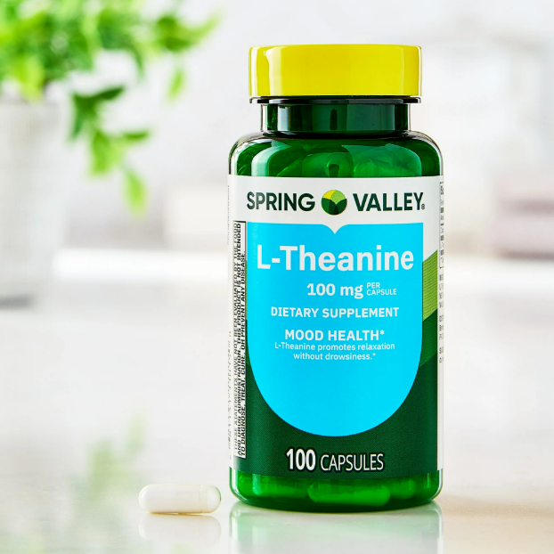 L-Theanine 100mg , 100 capsulas - Spring Valley