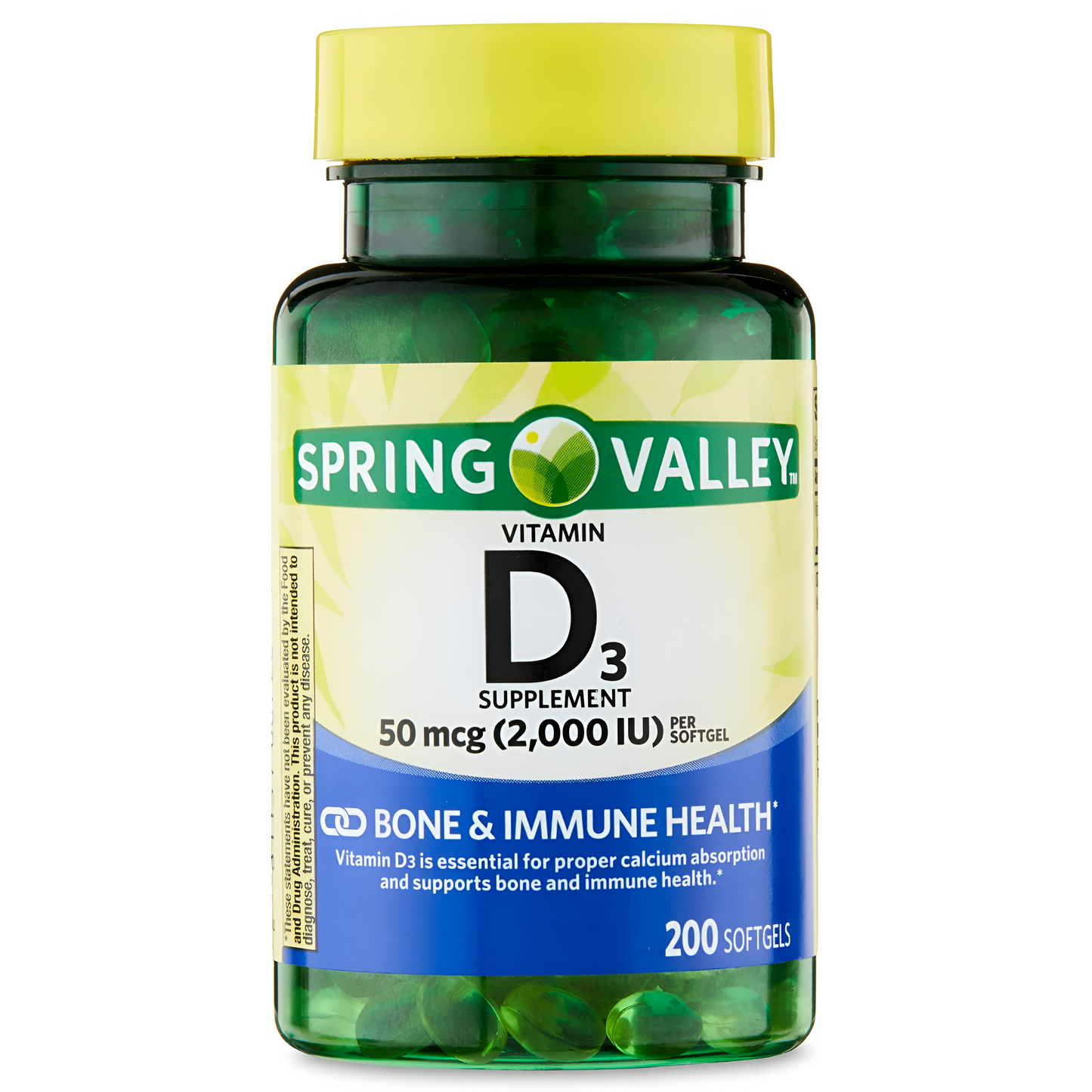 VITAMINA D3 2000IU SPRING VALLEY , CAPSULAS