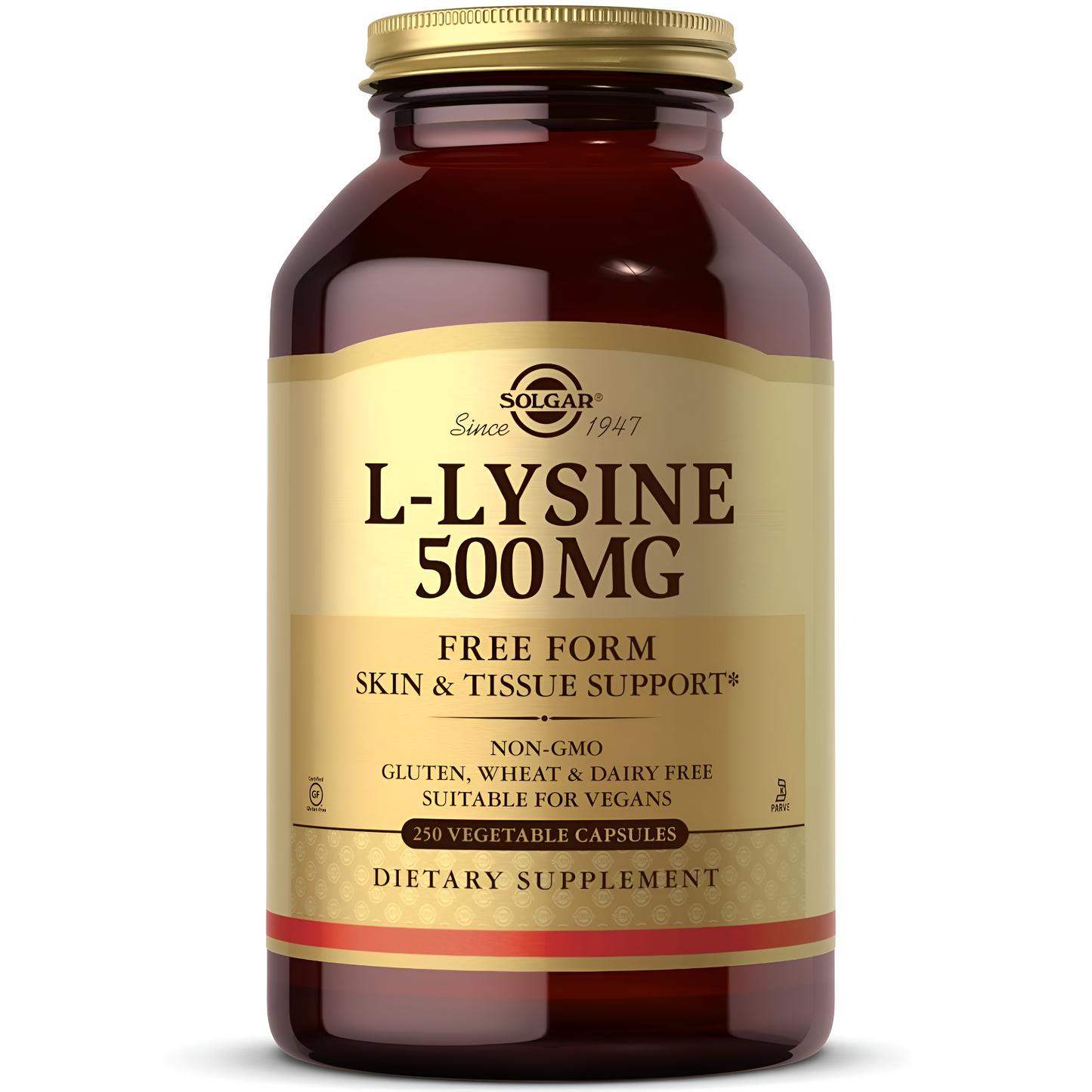 L-Lysine 500 mg Solgar - Capsulas Vegetales
