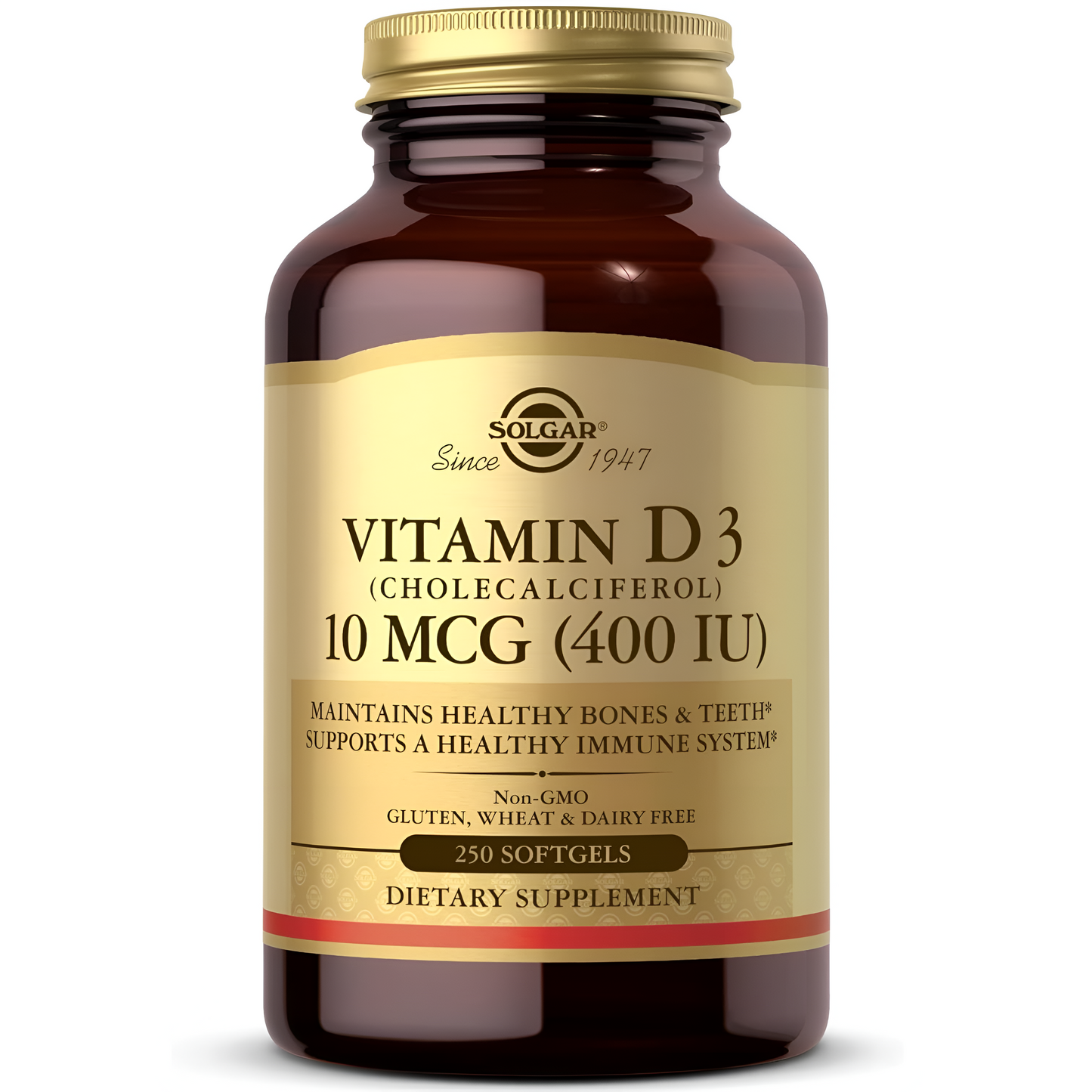 Solgar Vitamin D3 (Cholecalciferol) Capsulas