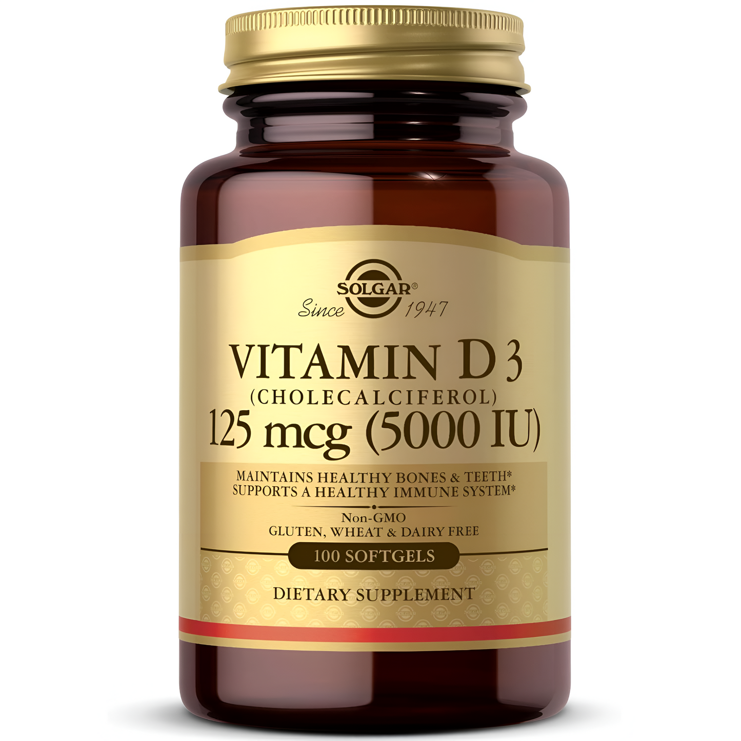 Solgar Vitamin D3 (Cholecalciferol) Capsulas