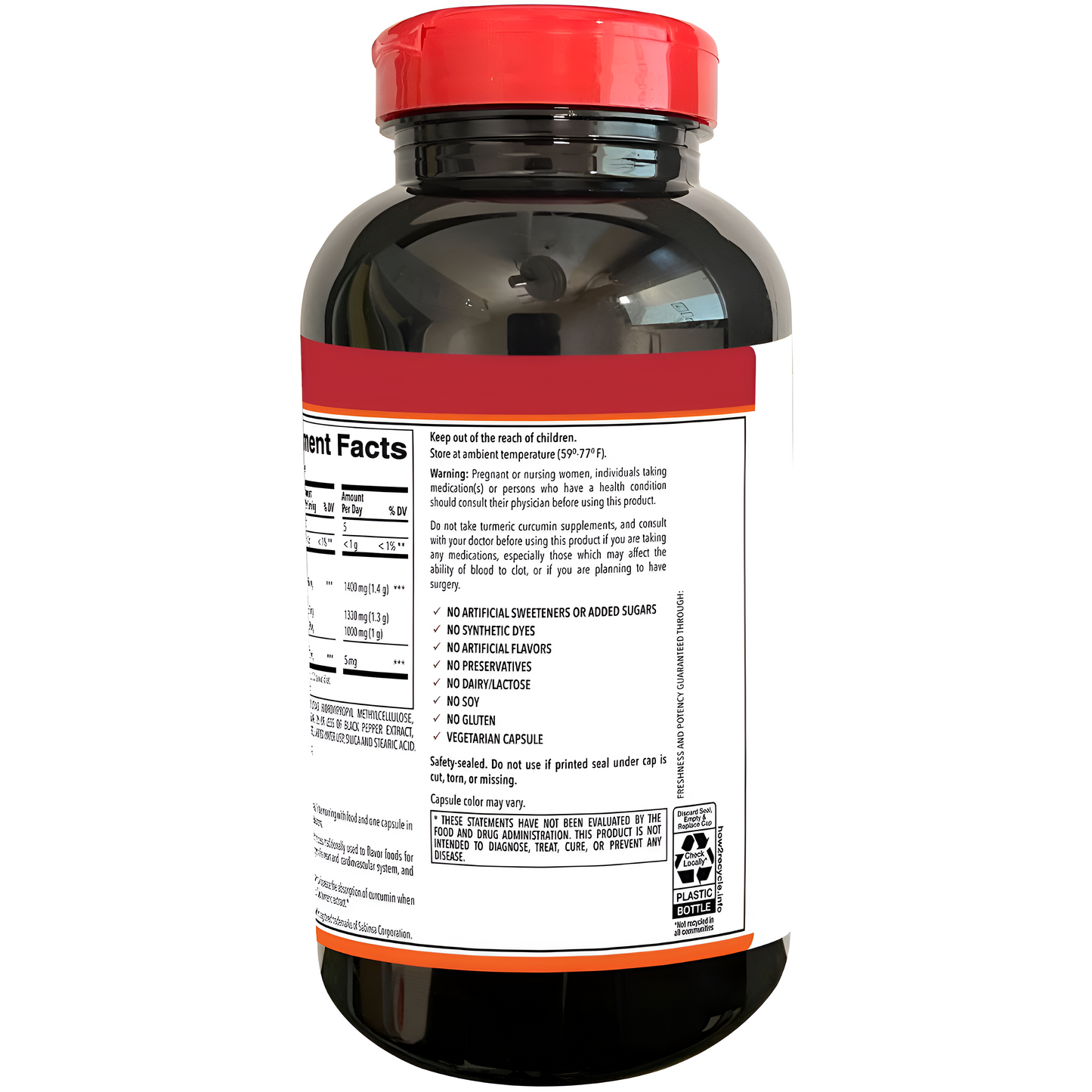 Cúrcuma Turmeric Extra Fuerte de Member's Mark 1400 mg.- 180 Capsulas