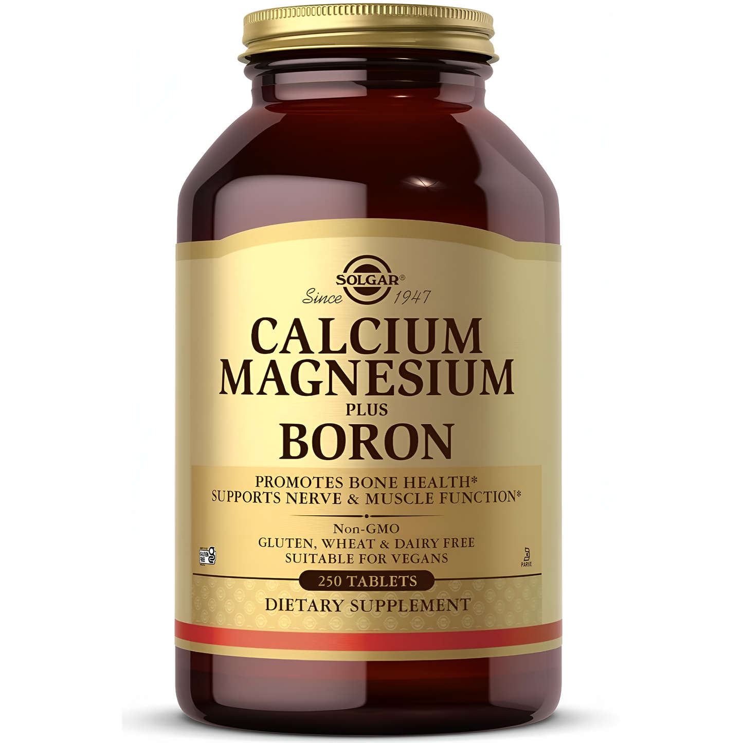 Solgar , Calcio Magnesio + Boron, 250 Tabletas