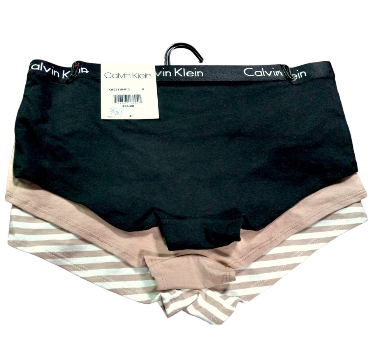 Calvin Klein- Pack de 3 unidades Boxers para mujer talla M