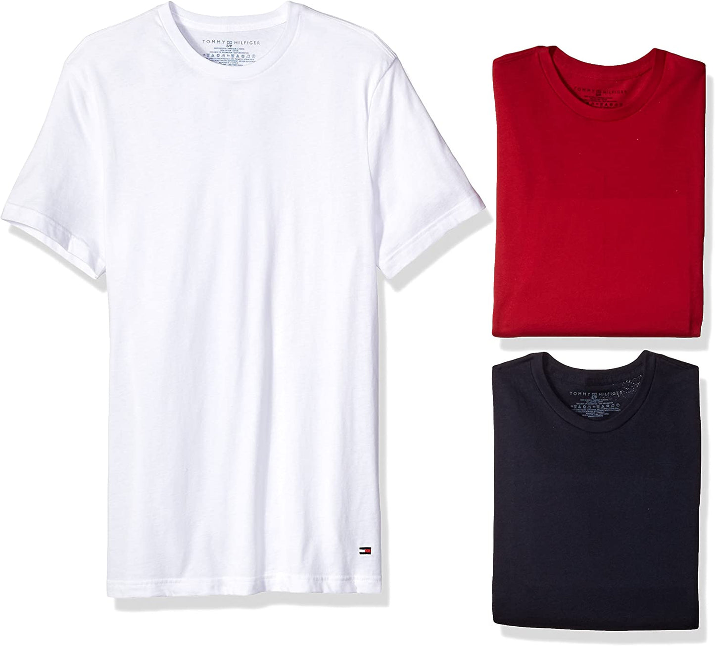 Tommy Hilfiger Pack 3 Polos clásicos cuello redondo