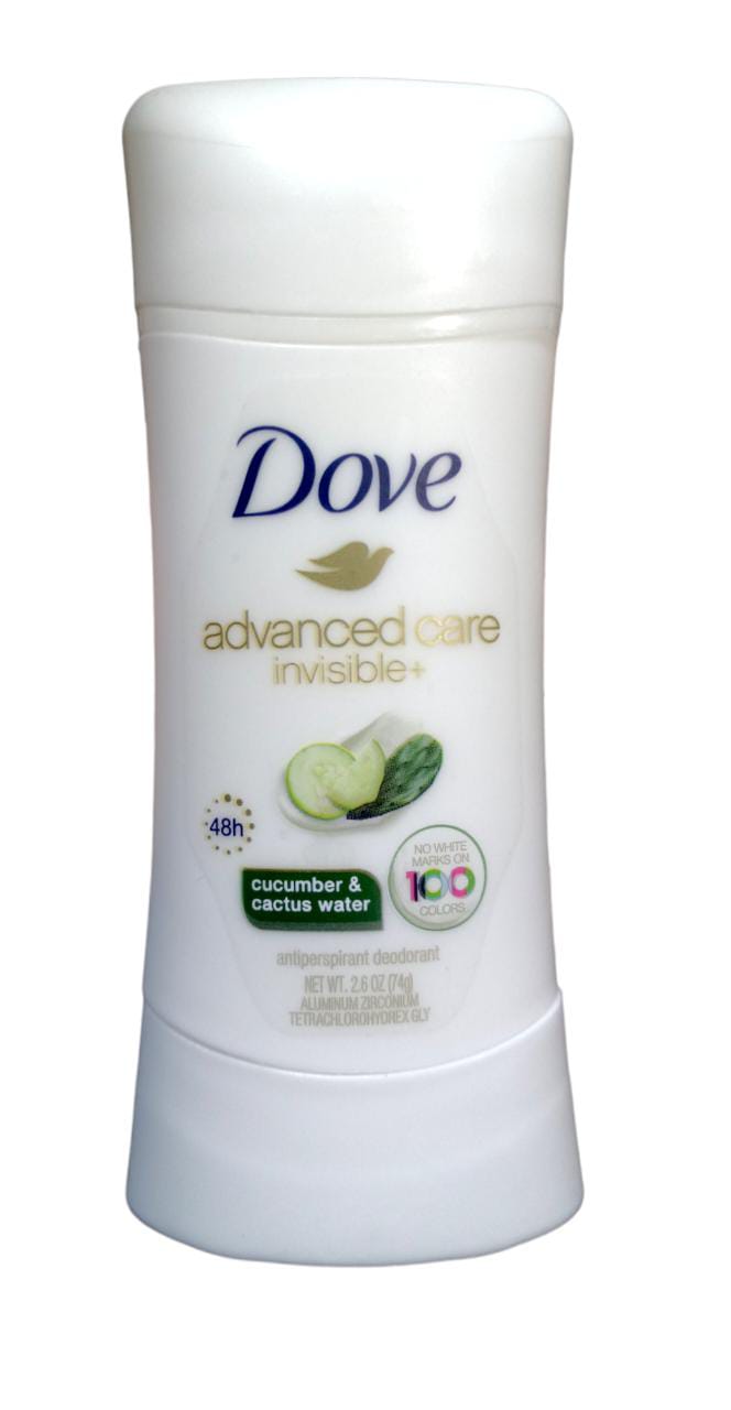 Dove advanced care invisible+ antitranspirante 74g