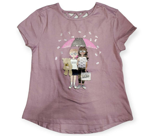 Polo para niña manga corta DKNY